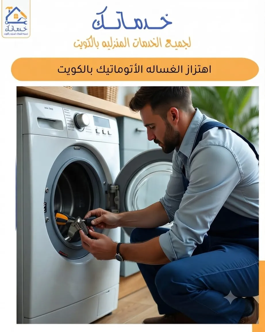 غسالة تهتز وتمشي من مكانها ضبطها عندك بالبيت بالكويت وحل مشكلة الاهتز